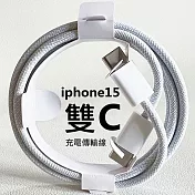 雙Type-C(USB-C) PD編織快充線   (1米)