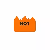 【HIGHTIDE】Penco 火焰造型便利貼 ‧ 橘色
