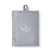 【MUJI 無印良品】聚酯纖維可折收納袋 /雙層M.灰