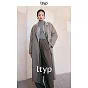 ltyp旅途原品 100支100%澳洲綿羊毛雙面呢長款大衣女秋冬毛呢外套 M L XL M 花咖色