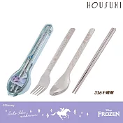 【HOUSUXI舒希】迪士尼冰雪奇緣系列-316不鏽鋼餐具三件組