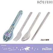 【HOUSUXI舒希】迪士尼冰雪奇緣系列 316不鏽鋼餐具三件組A1