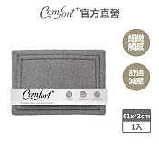 【Comfort+舒適家】QuickDry柔膚快乾記憶綿吸水地墊-石墨灰 石墨灰