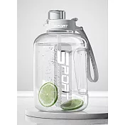 【ROAR】運動健身超大容量水壺 2500ml(多色可選) 雲朵白