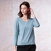 【ST.MALO】法式月領石墨烯蓄暖上衣-2347WT- M 翡翠綠