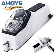 【Ahoye】家用電動磨刀器 附三個磨片 (磨刀 磨刀器具 磨刀架 快速磨刀)