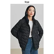 ltyp旅途原品 嵿級95白鵝絨羽絨服女 冬季高領波浪紋輕暖羽絨外套 M L-XL L-XL 經典黑