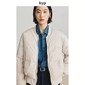 ltyp旅途原品 嵿級95白鵝絨三防短款羽絨服 夾克麵包服外套女秋冬 M L-XL L-XL 梔子白