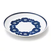 【日本Aito】美濃燒｜Blossom藍花陶瓷 餐盤23cm ‧ 藍