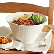 【日本Aito製作所】美濃燒｜典雅素色 陶瓷餐碗920ml ‧ 珍珠白