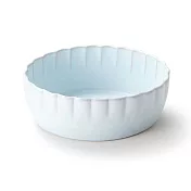 【日本Aito製作所】瀨戶燒｜經典花形 餐碗390ml ‧ 珍珠藍