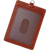 Raymay 寬 雙面車票.識別證套/ 棕色