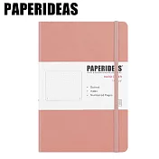 PAPERIDEAS A5子彈筆記本 頁碼硬面綁帶筆記本 與成功有約的子彈筆記術 裸粉