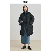 ltyp旅途原品 95白鵝絨直充3D字母中長款保暖羽絨服顯瘦大衣女冬 M L-XL  L-XL 經典黑