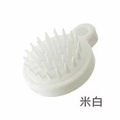 JIAGO 洗頭神器 頭皮按摩梳-米白 米白