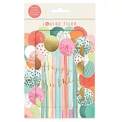 【LOUISE TILER】Balloon Arch Box 生日卡6入盒裝#CBCP01