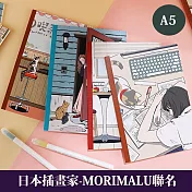 KOKUYO 日本插畫家系列筆記本(4入)II A5-MORIMALU