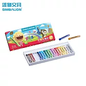 (2盒1包)雄獅 OP-20A 粉蠟筆20色