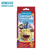 雄獅 CP-24A 六角彩色鉛筆紙盒裝24色