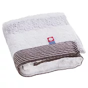 【日本HAYASHI】都會簡約條紋 純棉今治手巾 ‧ 棕