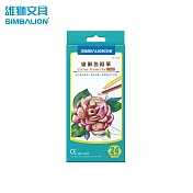 雄獅 CP-302 油性色鉛筆 紙盒 24色