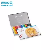 雄獅 KMPC-936/36 KREEMO油性彩色鉛筆 鐵盒 36色