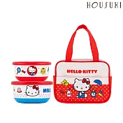 【HOUSUXI舒希】三麗鷗Hello Kitty-兒童餐袋三件組-A1