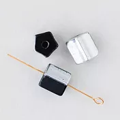 【日本MIYUKI FACTORY】希臘神話風 捷克玻璃珠(袋裝) 8x8mm ‧ 黑白混色