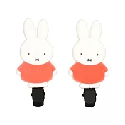 【日本正版授權】米飛兔 造型髮夾 2入組 髮夾/瀏海髮夾/小ㄚ夾 Miffy/米菲兔
