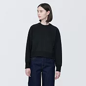 【MUJI 無印良品】女棉混圓領衫 M 黑色