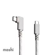 moshi integra™ 強韌系列 usb-c to usb-c 90度彎頭 (240w/480mbps) 充電/傳輸編織線 (0.6m)