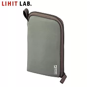 LIHIT LAB A-3201 環保系列站立式筆袋 淺灰色