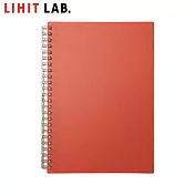 LIHIT LAB N-2673 A5網點活頁筆記本(MUTUAL) 桔紅色