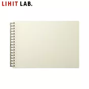 LIHIT LAB N-2675 A5E橫式網點活頁筆記本(MUTUAL) 象牙白