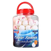 REGAIL乒乓球60個桶裝 三星級練習球 乒乓球訓練比賽 白色桶裝