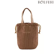 【HOUSUXI舒希】燈芯絨束口栗子包 _摩卡咖
