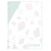 KOKUYO 礦石限定Campus 2x2薄型4孔活頁夾(限定)- 藍