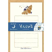 【日本Wa-Life】麵包城鎮 經典美濃和紙小信封紙組 ‧ 三日月可頌