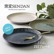 【Minoru陶器】Sendan窯變陶瓷淺盤21cm ‧ 午夜藍