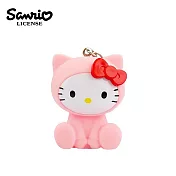 【日本正版授權】三麗鷗 貓咪造型 鑰匙圈 造型鑰匙圈/吊飾/公仔 - 凱蒂貓
