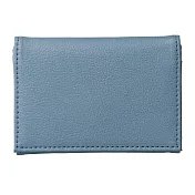 【日本Mark’s】Velessera 質感素色名片夾/卡片夾 ‧ 煙燻藍