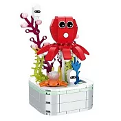 樂彩森林 療癒舒壓系列積木-章魚(167片)