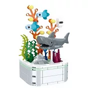 樂彩森林 療癒舒壓系列積木-鯊魚(111片)