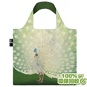 LOQI 環保材質春捲包/購物袋│小原古邨 孔雀開屏(無扣帶、暗袋)