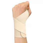 TRUSTO 日系可調節透氣薄款護腕 健身羽球男女適用 一只 膚色左手1只