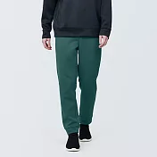 【MUJI 無印良品】男抗UV速乾聚酯纖維休閒長褲 M 深綠