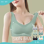 【KISSDIAMOND】頂級乳膠抗菌無痕內衣(KDW-M8204) XL 牛油果綠