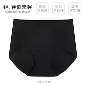 【KISSDIAMOND】冰絲零觸感減壓無痕內褲(KDW-8712) XL 黑色