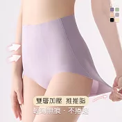 【KISSDIAMOND】S曲線收腹提臀高腰無痕內褲(KDW-8730) L 粉紫