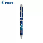 PILOT限量2+1雅繪卷輕油多功能筆  月亮與富士山-藍